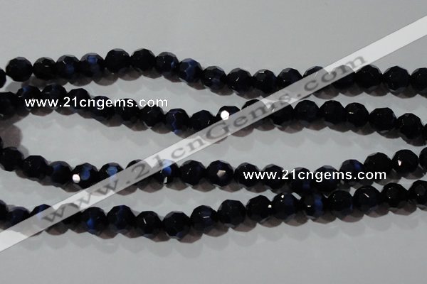 CCT384 15 inches 8mm faceted round cats eye beads wholesale