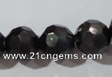 CCT398 15 inches 10mm faceted round cats eye beads wholesale