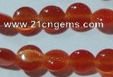 CCT454 15 inches 6mm flat round cats eye beads wholesale