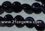 CCT468 15 inches 6mm flat round cats eye beads wholesale