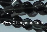 CCT469 15 inches 6mm flat round cats eye beads wholesale