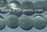 CCT482 15 inches 8mm flat round cats eye beads wholesale