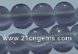 CCT490 15 inches 8mm flat round cats eye beads wholesale