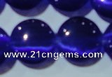 CCT551 15 inches 12mm flat round cats eye beads wholesale