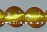 CCT571 15 inches 14mm flat round cats eye beads wholesale