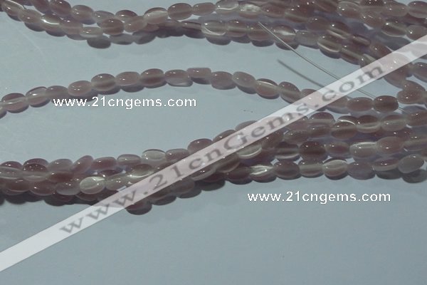 CCT602 15 inches 4*6mm oval cats eye beads wholesale