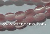 CCT603 15 inches 4*6mm oval cats eye beads wholesale