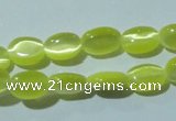 CCT607 15 inches 4*6mm oval cats eye beads wholesale