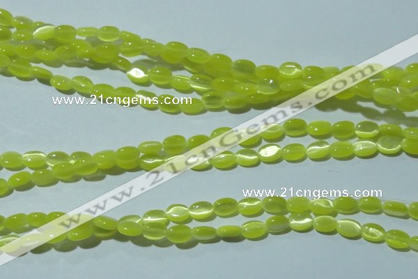 CCT607 15 inches 4*6mm oval cats eye beads wholesale