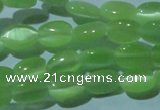 CCT609 15 inches 4*6mm oval cats eye beads wholesale