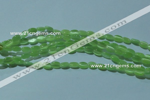 CCT609 15 inches 4*6mm oval cats eye beads wholesale