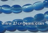 CCT612 15 inches 4*6mm oval cats eye beads wholesale