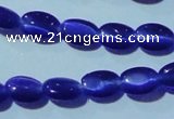 CCT614 15 inches 4*6mm oval cats eye beads wholesale