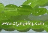 CCT645 15 inches 6*8mm oval cats eye beads wholesale