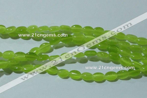 CCT645 15 inches 6*8mm oval cats eye beads wholesale