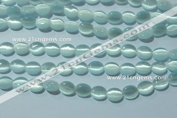 CCT660 15 inches 8*10mm oval cats eye beads wholesale