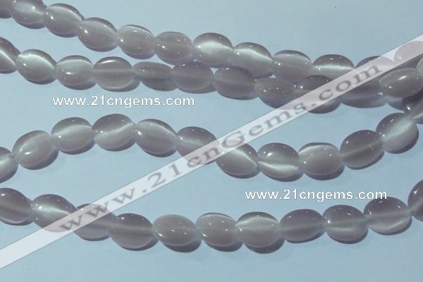 CCT662 15 inches 8*10mm oval cats eye beads wholesale