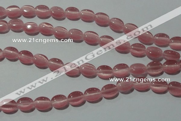 CCT664 15 inches 8*10mm oval cats eye beads wholesale