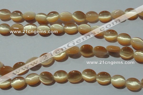 CCT667 15 inches 8*10mm oval cats eye beads wholesale