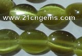 CCT672 15 inches 8*10mm oval cats eye beads wholesale