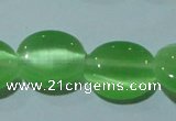 CCT675 15 inches 8*10mm oval cats eye beads wholesale