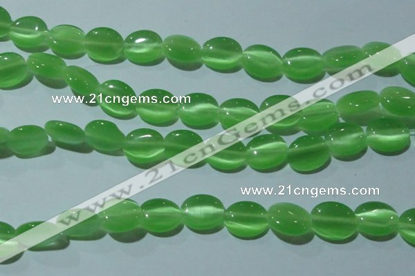 CCT675 15 inches 8*10mm oval cats eye beads wholesale