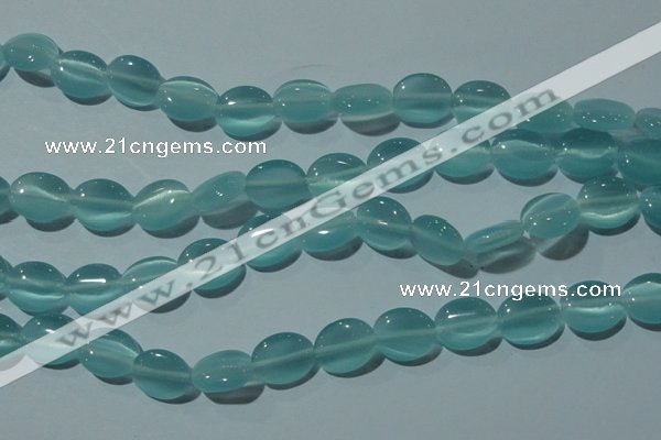 CCT676 15 inches 8*10mm oval cats eye beads wholesale