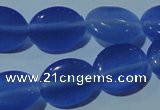 CCT678 15 inches 8*10mm oval cats eye beads wholesale