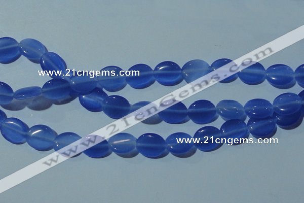 CCT678 15 inches 8*10mm oval cats eye beads wholesale