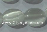 CCT690 15 inches 10*12mm oval cats eye beads wholesale