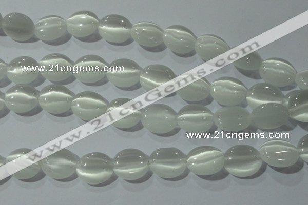 CCT690 15 inches 10*12mm oval cats eye beads wholesale