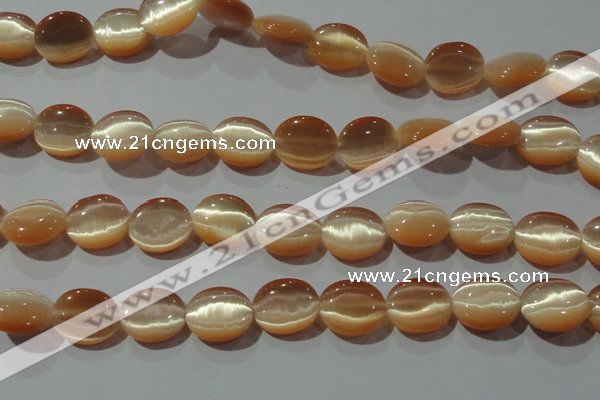 CCT696 15 inches 10*12mm oval cats eye beads wholesale