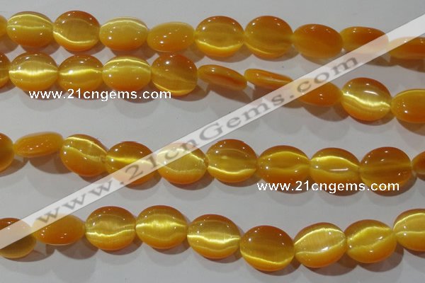 CCT697 15 inches 10*12mm oval cats eye beads wholesale