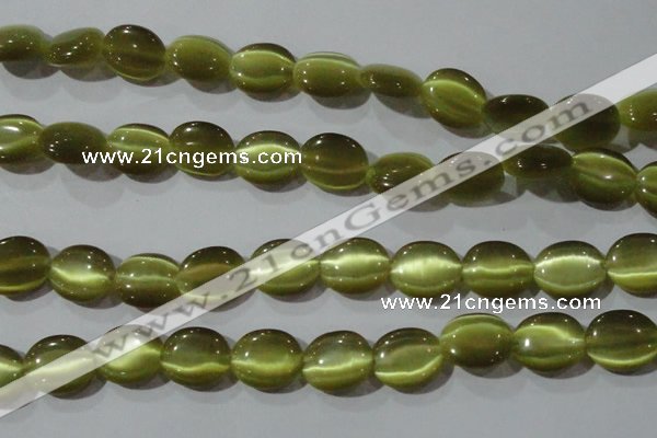 CCT699 15 inches 10*12mm oval cats eye beads wholesale