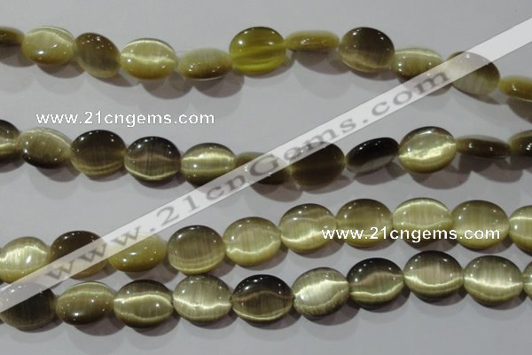 CCT700 15 inches 10*12mm oval cats eye beads wholesale