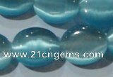 CCT701 15 inches 10*12mm oval cats eye beads wholesale