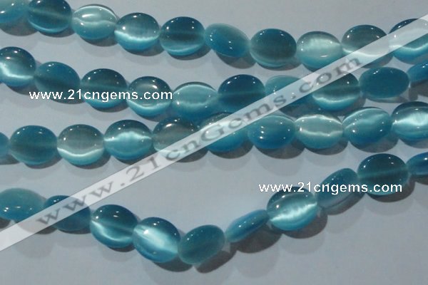 CCT701 15 inches 10*12mm oval cats eye beads wholesale