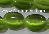 CCT703 15 inches 10*12mm oval cats eye beads wholesale