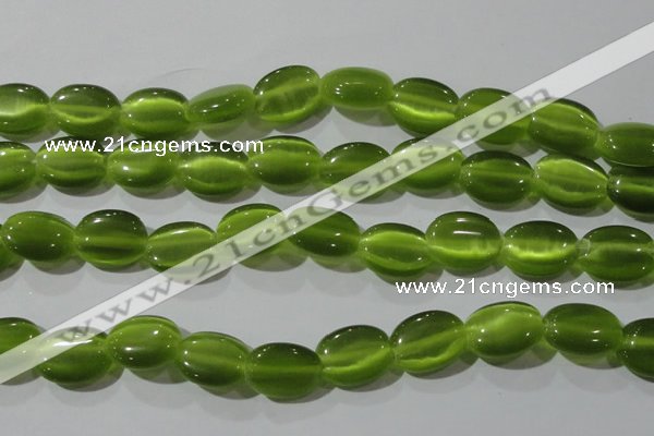 CCT703 15 inches 10*12mm oval cats eye beads wholesale