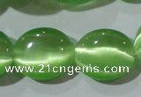 CCT704 15 inches 10*12mm oval cats eye beads wholesale