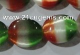 CCT706 15 inches 10*12mm oval cats eye beads wholesale