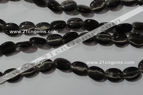 CCT708 15 inches 10*12mm oval cats eye beads wholesale