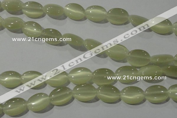 CCT722 15 inches 10*14mm oval cats eye beads wholesale