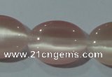 CCT724 15 inches 10*14mm oval cats eye beads wholesale