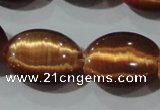 CCT726 15 inches 10*14mm oval cats eye beads wholesale