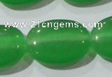 CCT728 15 inches 10*14mm oval cats eye beads wholesale