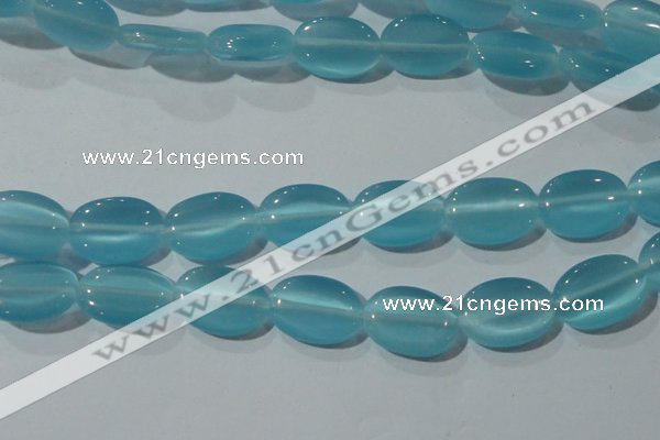 CCT729 15 inches 10*14mm oval cats eye beads wholesale