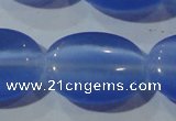 CCT730 15 inches 10*14mm oval cats eye beads wholesale