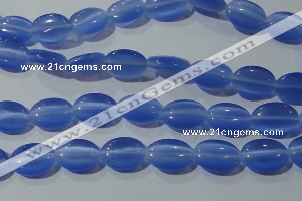 CCT730 15 inches 10*14mm oval cats eye beads wholesale