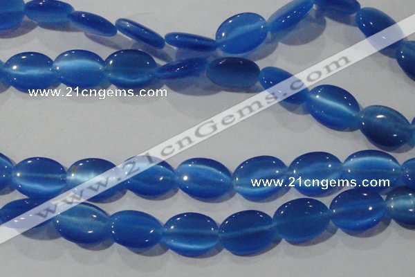 CCT753 15 inches 11*15mm oval cats eye beads wholesale